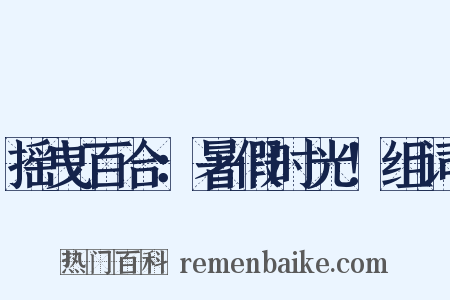 摇曳百合：暑假时光！组词是什么意思的图片